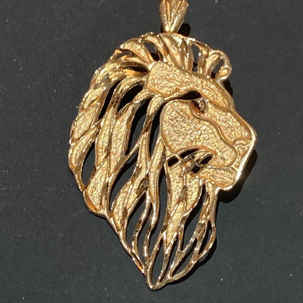 Lion 🦁 pendant 14 Kt gold - Picture 6 of 7